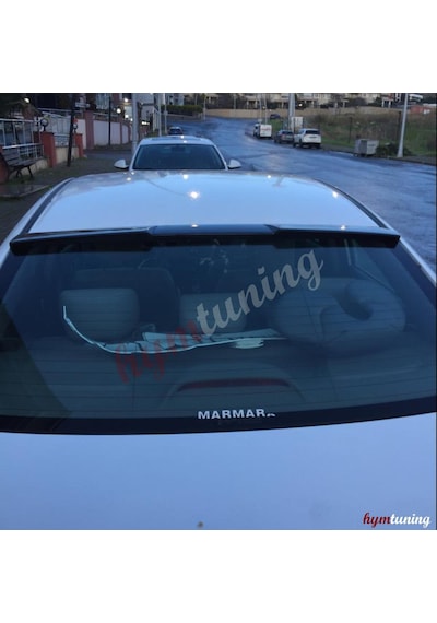 Honda Civic Fb7 Cam Üstü Spoiler. Yarasa Cam Üstü. Parlak Siyah