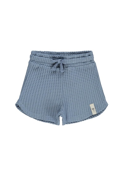Civil Boys Basic Waffle 2-5 Yaş Şort - Mavi Açık İndigo