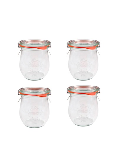 Weck 220 Ml Lale Kavanoz Set 4 Adet Tek Renk