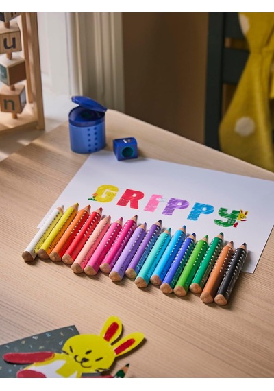 Faber-castell Grippy 110624 Set, 10 Jumbo Renkli Kalem, Küçük Çocuklar İçin, Kolay Yıkanabilir Boya