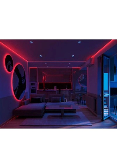 Hortum Esnek 220v Şerit Led Kırmızı 2 Metre 2 Metre
