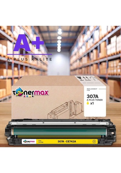 Hp 307a Ce742a Sarı Uyumlu Toner A Plus / Color Laserjet Cp5225 / Cp5225n / Cp5225dn