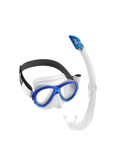 Cressi Samoa-mexico Yetişkin Maske Şnorkel Seti Şeffaf-koyu Mavi Clear - Blue