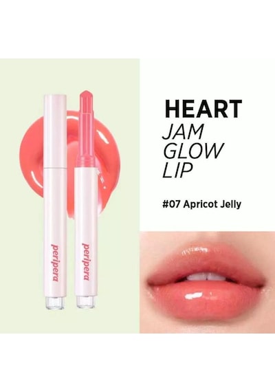 Lexroo Yoğun Nemlendirici Parlak Bitişli Balm Heart Jam Glow Lip 7 Apricot Jelly Lucky Lottery