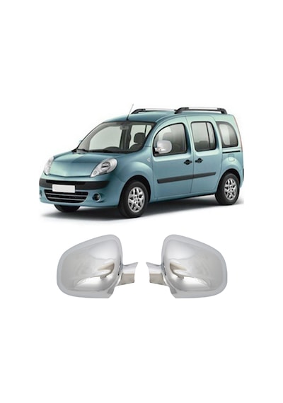 Renault Kangoo 4 Uyumlu 2013 Ve Üzeri Ayna Kapağı 2 Parça Abs Krom Kaplama