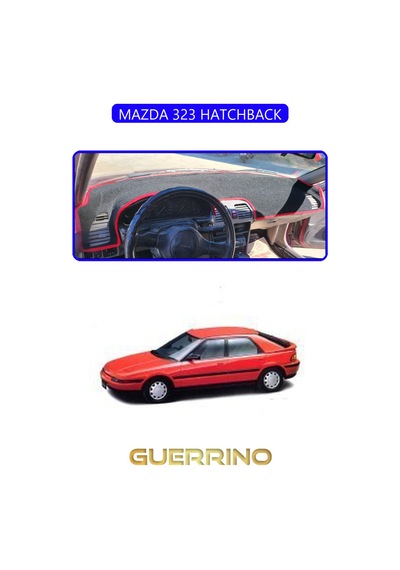 Mazda 323 Hatchbacktorpido Koruma Halısı Mavi Kenar
