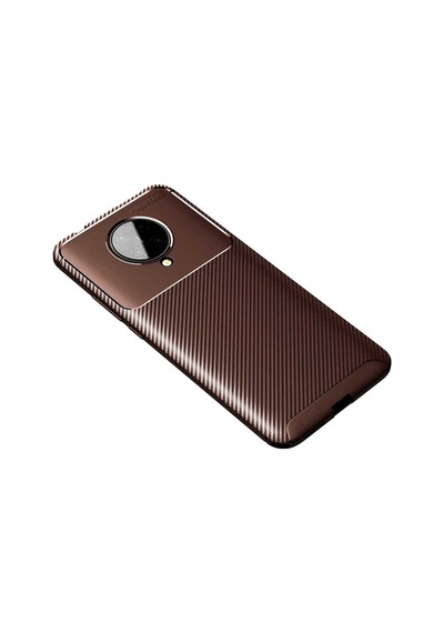 Xiaomi Redmi K30 Pro Kılıf Zore Negro Silikon Kapak Kahverengi