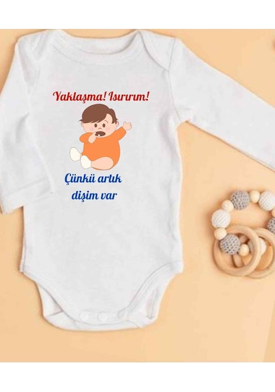 Lupi İsimli Zıbın Yazılı Bebek Zıbın Bej Melanj-pembe Beyaz