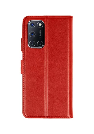 Sh Oppo A52 Trend S Plus Kapaklı Kılıf - Kırmızı Najmaddin