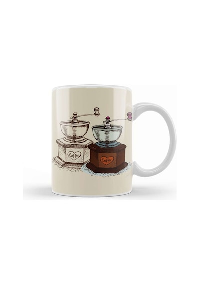 Funny Coffee Drinks Art Lover Gift Quote Vintage Retro Kupa Bardak Porselen No11787 Karışık