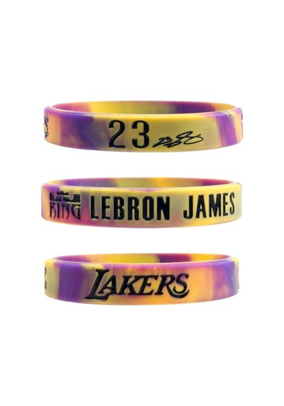 Lebron James Çok Renkli Basketbol Bileklik Çok Renkli Çok Renkli