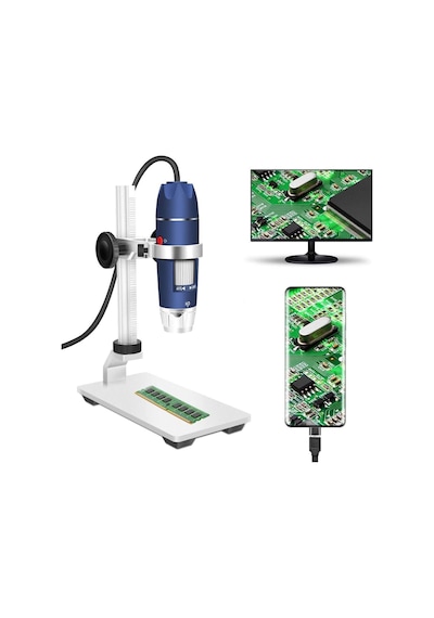 Jiusion Hd 2mp Usb Dijital Mikroskop 40-1000x Taşınabilir Büyütme Endoskop Kamera 8 Led'li Alüminyum Alaşım Sağlam Stant Otg Android Mac Windows 7 8 10 11 Linux Jiusion Hd 2mp Usb Dijital Mikroskop 40-1000x Taşınabilir Büyütme Endoskop Kamera 8 Led'li Alüminyum Alaşım Sağlam Stant Otg Android Mac Windows 7 8 10 11 Linux
