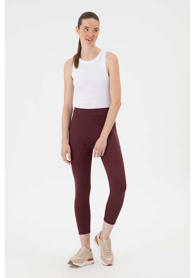 U.S. Polo Assn. Kadın Bordo Yüksek Bel Toparlayıcı Günlük Tayt 50314365-VR177