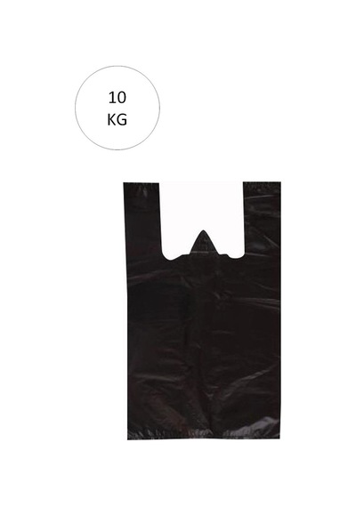 Hubrendy Tedarik Siyah Atlet Poşet Mini Boy 20x34 Cm Takriben 2.350 Adet 10 Kg