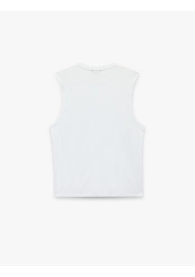 Koton Regular Fit Kolsuz Bisiklet Yaka Pamuklu Basic Atlet Beyaz 6sam30002mk Beyaz