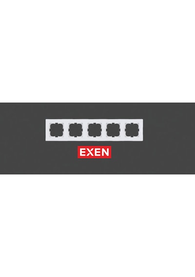 Exen Karell Beyaz Beşli Çerçeve