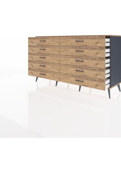 Hyperion Konsol 10 Çekmeceli 176x44x99 Antrasit-çam Antrasıt/atlas Çam - Antrasıt Hyperion Konsol 10 Çekmeceli 176x44x99 Antrasit-çam Antrasıt/atlas Çam - Antrasıt