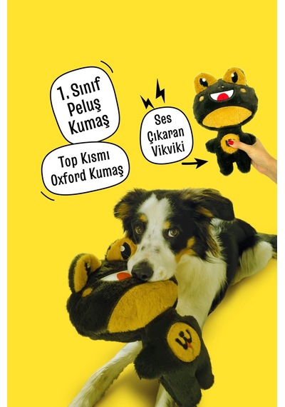 Wufrog Topa Dönüşen Kurbağa 2'si 1 Arada Eğlenceli İnteraktif Köpek Oyuncağı