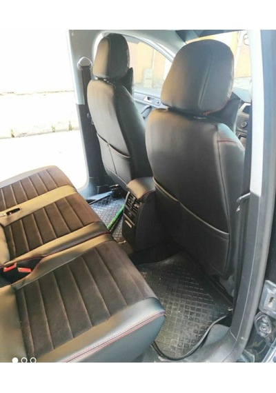 Volkswagen Caddy 2015 2020 Arası Siyah Taytüyü Siyah Deri Karışımı