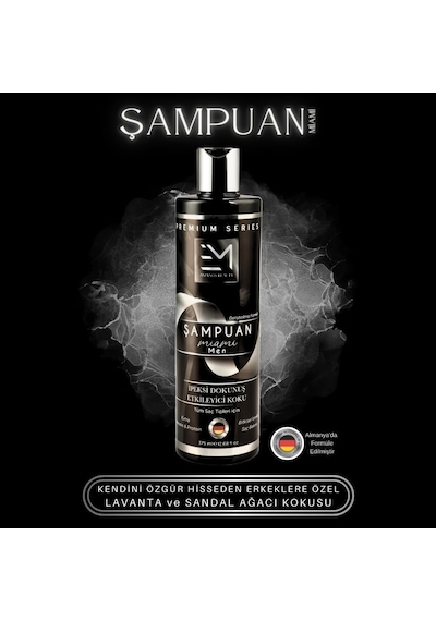 Miami Kokusu - Erkek Şampuan - Hızlı Uzatma Etkili Doğal Bitki Özlü Ekstra Keratin Kolajen Protein İçeren Kök H Beyaz