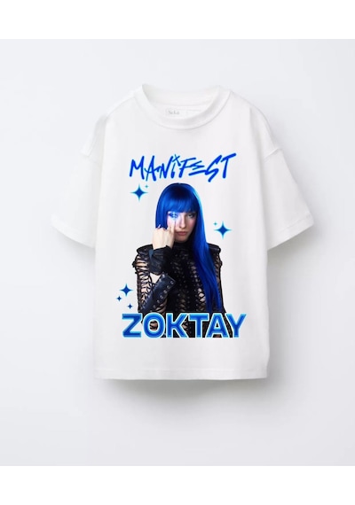 Sea Bubbles Manifest Zoktay Kız Çocuk Tişört St10420 Beyaz