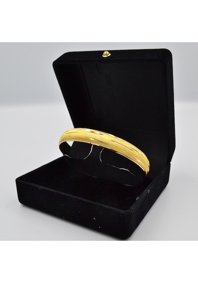 Ozanlar Gold 22 Ayar Çizgi Desenli Bilezik 10 G