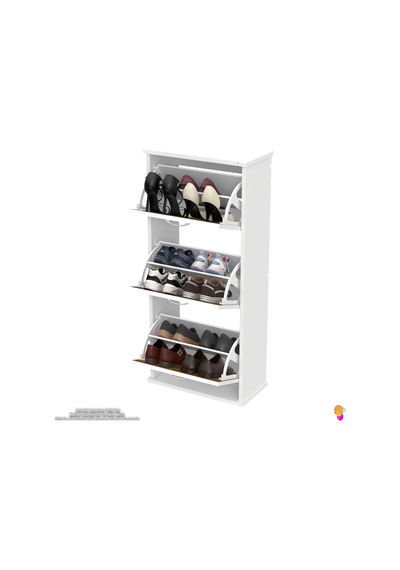 Modilayn Varbi Asma Kapı Önü 52 X 115 X 25,5 Cm Lik 3 Düşer Kapak 6 Göz Raf Bölmeli Ayakkabılık Ceviz - Beyaz Modilayn Varbi Asma Kapı Önü 52 X 115 X 25,5 Cm Lik 3 Düşer Kapak 6 Göz Raf Bölmeli Ayakkabılık Ceviz - Beyaz