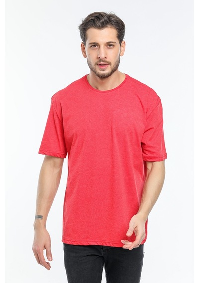 Erkek Bisiklet Yaka Oversize Fit Tişort Spr21y30 001