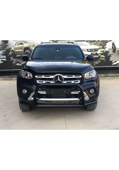 Mercedes X-class Off Road Ön Tampon Koruma Demiri Siyah Faceoff Black 2017+ Pst15