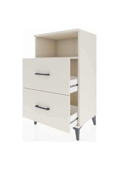Hyperion Komodin Tek Raflı 2 Çekmeceli 60x44x106 Aytaşı-aytaşı Aytaşı
