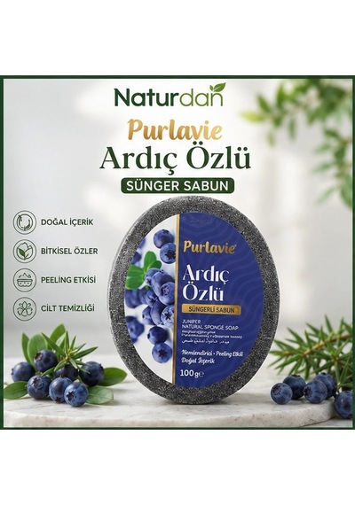 Ardıç Özlü Sünger Sabun Doğal El Yapımı 100g-9 Adet Karışık