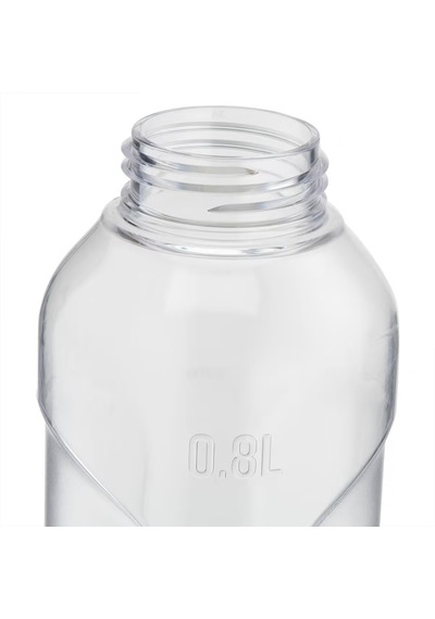 Quechua 0,8 L Şeffaf Outdoor Matara Ecozen Hafif Dayanıklı Kamp, Yürüyüş Ve Günlük Su Şişesi