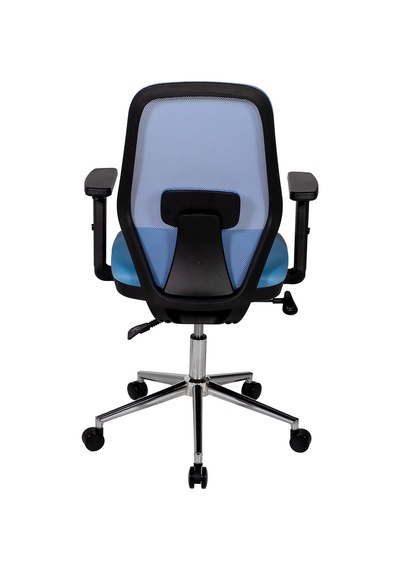 Ofisbazaar Dali Fileli Çalışma Koltuğu Ergonomik Şef Ve Toplantı Koltuğu Açık Mavi Mavi