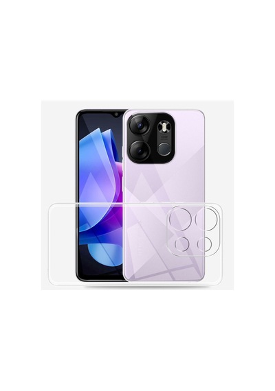 Tecno Spark Go 2023 Kapak Kamera Korumalı Süper Silikon Şeffaf Kılıf