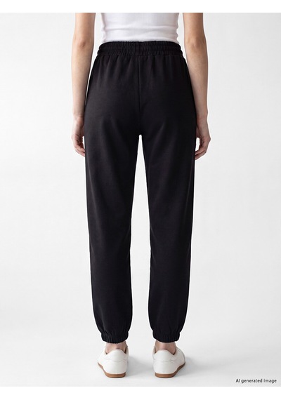 Lcw Modest Siyah Soft Touch Kadın Jogger Eşofman Altı