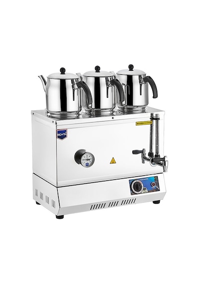 Remta EP 03 Üç Demlikli Elektrikli Pleytsiz 33 L Çay Kazanı Inox