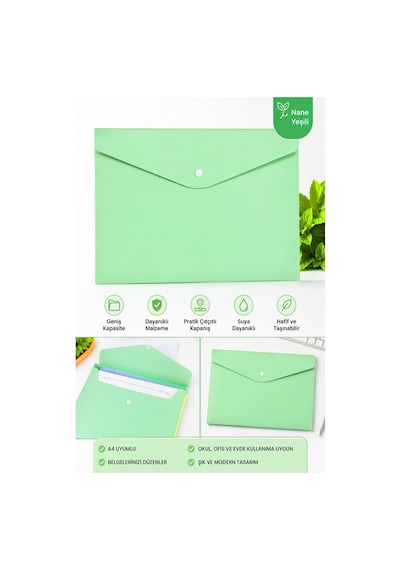 Çıtçıtlı Dosya Pastel Renkler A4 1 Adet Dosy Plastik Renkli Zarf Dosya Çıt Çıtlı Dosya Ödev Evrak Belge Saklama Dosyası Yeşil Çıtçıtlı Dosya Pastel Renkler A4 1 Adet Dosy Plastik Renkli Zarf Dosya Çıt Çıtlı Dosya Ödev Evrak Belge Saklama Dosyası Yeşil