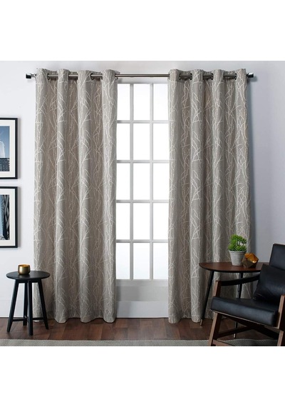 Finesse Gromet Üst Perde Paneli Çifti, Doğal, 54x96