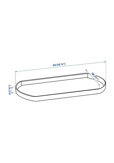 Ikea Snurrad Buzdolabı İçin Dönen Tabla, Şeffaf