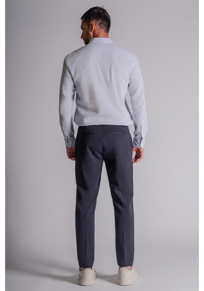 Beli Yarım Lastikli Chino Slim Fit Crop Pantolon Siyah Lacivert Beli Yarım Lastikli Chino Slim Fit Crop Pantolon Siyah Lacivert
