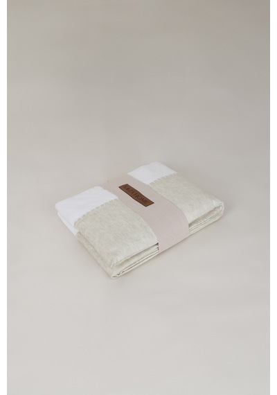 Pure Ekru Krem El İşi Nevresim Takımı 200x220 4701 Krem - Bej