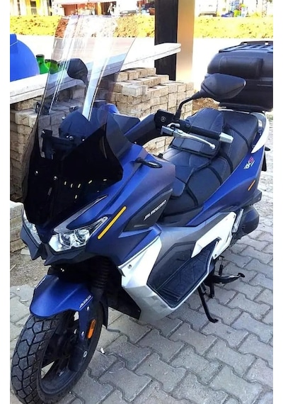 Motocam Rks Blade 350 Ön Cam 2023-2026 Model 75cm Füme Renkli 4mm Uzun