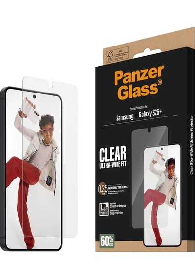 Panzerglass Samsung Galaxy Uyumlu  S26 Plus Uwf Şeffaf Cam Ekran Koruyucu