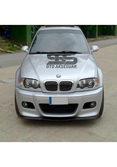 BMW 3 Series E46 M3 Cupra R Uyumlu Ön Lip Mat Siyah Ön Tampon Lip (Sts Oto Aksesuar) (01)