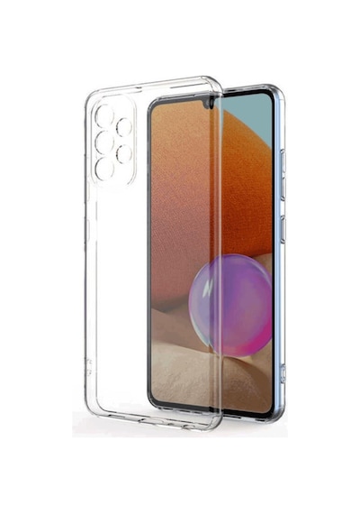 Samsung Galaxy Uyumlu A73 5g Kılıf Kamera Korumalı Silikon Rubber Arka Kapak Şeffaf
