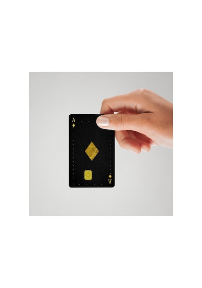 Dekoratif İskambil Kağıdı Maça Temalı Kredi Kartı Kaplama & Sticker Standart
