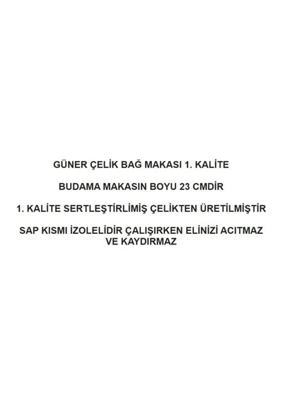 Kırmızı Izoleli Bağ Makası