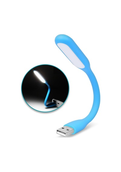 Mavi Usb Led Lamba Katlanabilir Pc Laptop Klavye Aydınlatma Powerbank/bilgisayar/laptop Gibi Usb Bağlantısı Olan Cihazlarda Kullanabilirsiniz