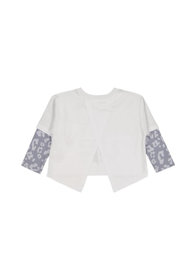Civil Girls Leopar 2-5 Yaş Sweatshirt Beyaz