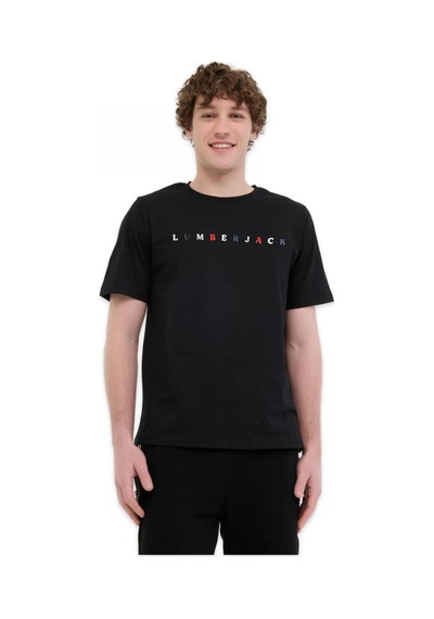 Lumberjack 6m Ml Messus 11urbng2022 6fx Kısa Kolu Siyah Unisex T-shirt